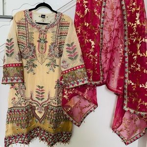 NWT pakistani indian 3pc suit